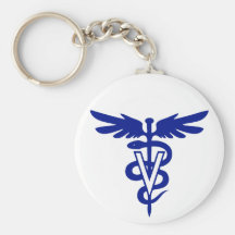 veterinary logo 4 keychains