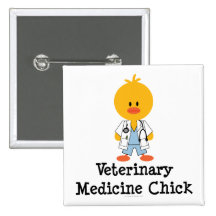 Veterinary Medicine Chick Button