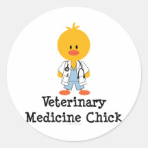 Veterinary Medicine Chick Stickers