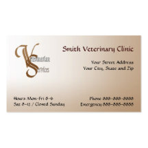 Veterinary Veterinarian Business Card