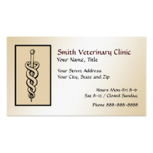 Veterinary Veterinarian Business Card