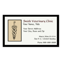 Veterinary Veterinarian Business Card