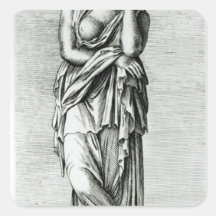 Veturia, Mother of Coriolanus, c.1653 Square Stickers