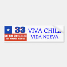 VEXX Chile 33 Bumper Stickers