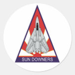 VF-111 Sun Downers Magnet Round Sticker