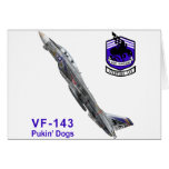VF-143 Pukin' Dogs Greeting Cards