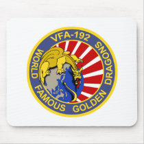 VFA-192 GOLDENDRAGONS Squadron Patch Mouse Pad