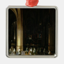 Viaticum in the Interior of a Church Christmas Tree Ornament