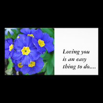 Vibrant Blue, Loving youis an easything to do.... photo cards