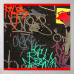 vibrant grafitti print
