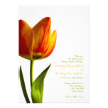 Vibrant Orange Tulip Wedding Invitation