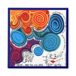 Vibrant Uplifting Positive Art and Words magnets