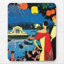 Vichy Comite Des Fetes ~ France Travel Art Mousepads