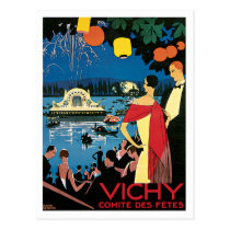 Vichy France Comite Des Fetes Art 1926 Nightlight postcards