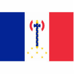 Vichy, France flag photo sculptures
