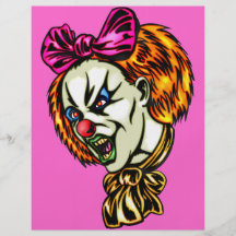 Vicious Female Clown Full Colour Flyer