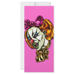Vicious Female Clown Rack Card Template