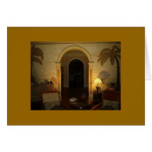 Vicki Living Room, Mural 2 Greeting Card
