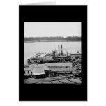 Vicksburg, MS Levee and Steamboats 1864 cards