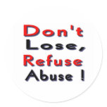 victims of abuse round stickers