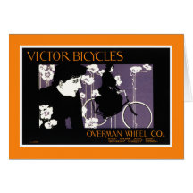 Victor Bicycles by Will Bradley Greeting Cards