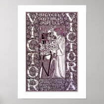 Victor, Victoria Bicycle Posterr by Will Bradley