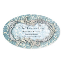 Victorian Aesthetic Damask Promotional Stickers