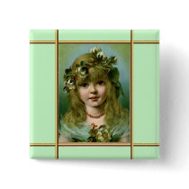 Victorian Angel Button