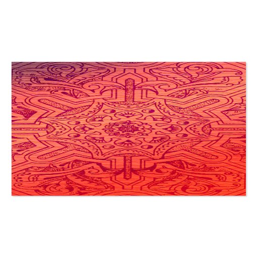 Victorian Arabesque, IDALIS - Flamingo Business Cards
