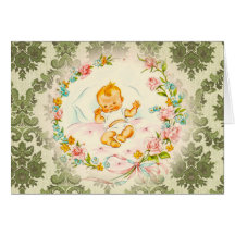 Victorian Baby Greeting Card