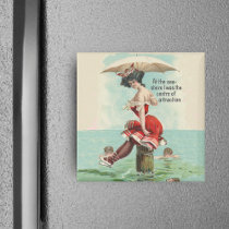 Victorian Bathing Beauty Magnet