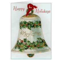 Victorian Bell Christmas Card