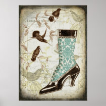 Victorian Bootie Poster