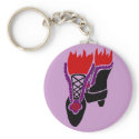 Victorian boots key chain keychains