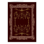 Victorian Borders brown and gold cards
