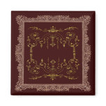 Victorian Borders brown and gold magnets