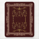 Victorian Borders brown and gold mousepads