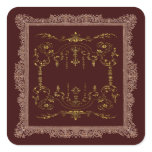 Victorian Borders brown and gold stickers