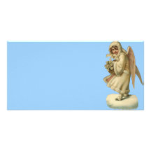 Victorian Christmas Angel Girl Picture Card