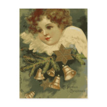 Victorian Christmas Angel Postcard