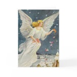Victorian Christmas Angel with Stars and Roses cards
