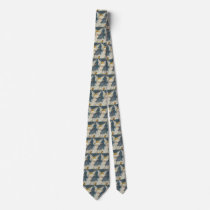Victorian Christmas Angel with Stars and Roses Necktie