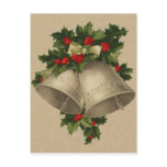 Victorian Christmas Bells Postcard