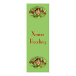 Victorian Christmas bookmark business cards