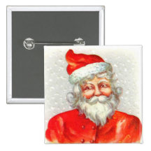 Victorian Christmas Button Pin