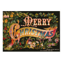 Victorian Christmas Gift Tags or Mini Greetings Business Cards