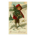 Victorian Christmas Mini Greetings or Gift Tags business cards