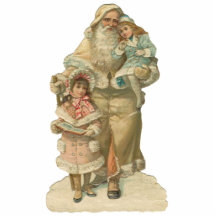 Victorian Christmas Ornament Photo Cut Outs