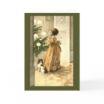 Victorian Christmas Tree and LIttle Girl Cards