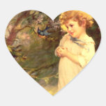 Victorian cutie with birds sticker